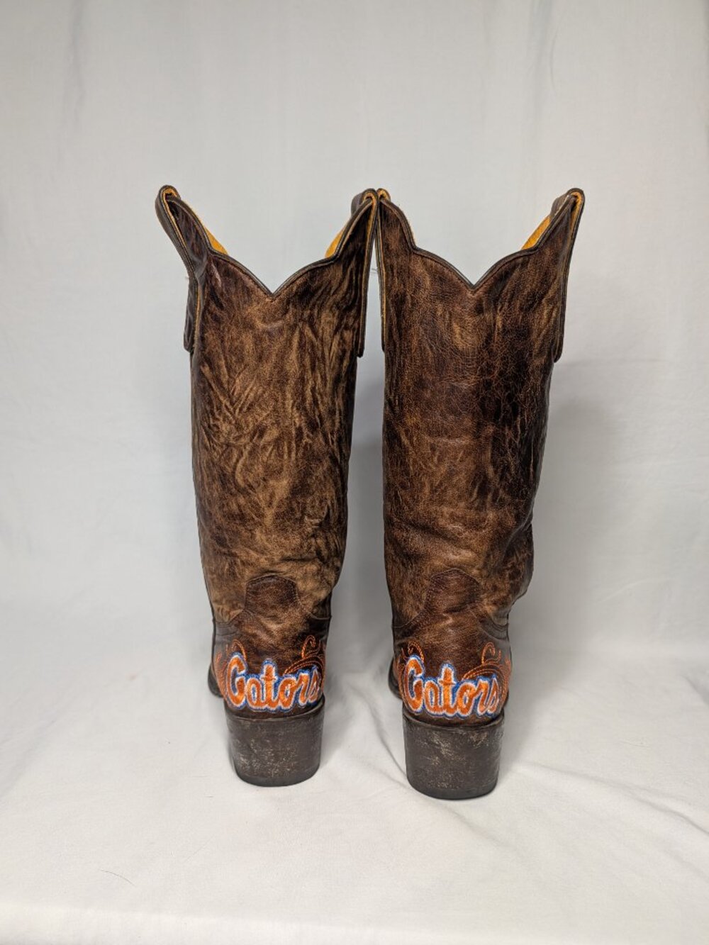 Gameday University of Florida Gators Leather Cowboy Boots Womens 7 UF - Picture 5 of 15